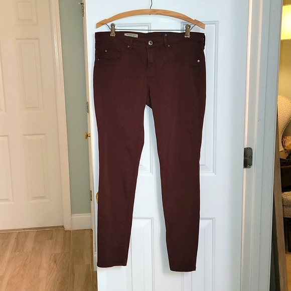 AG Adriano Goldschmid The Legging Ankle / Super Skinny Ankle - Dark Sangria - Picture 4 of 8